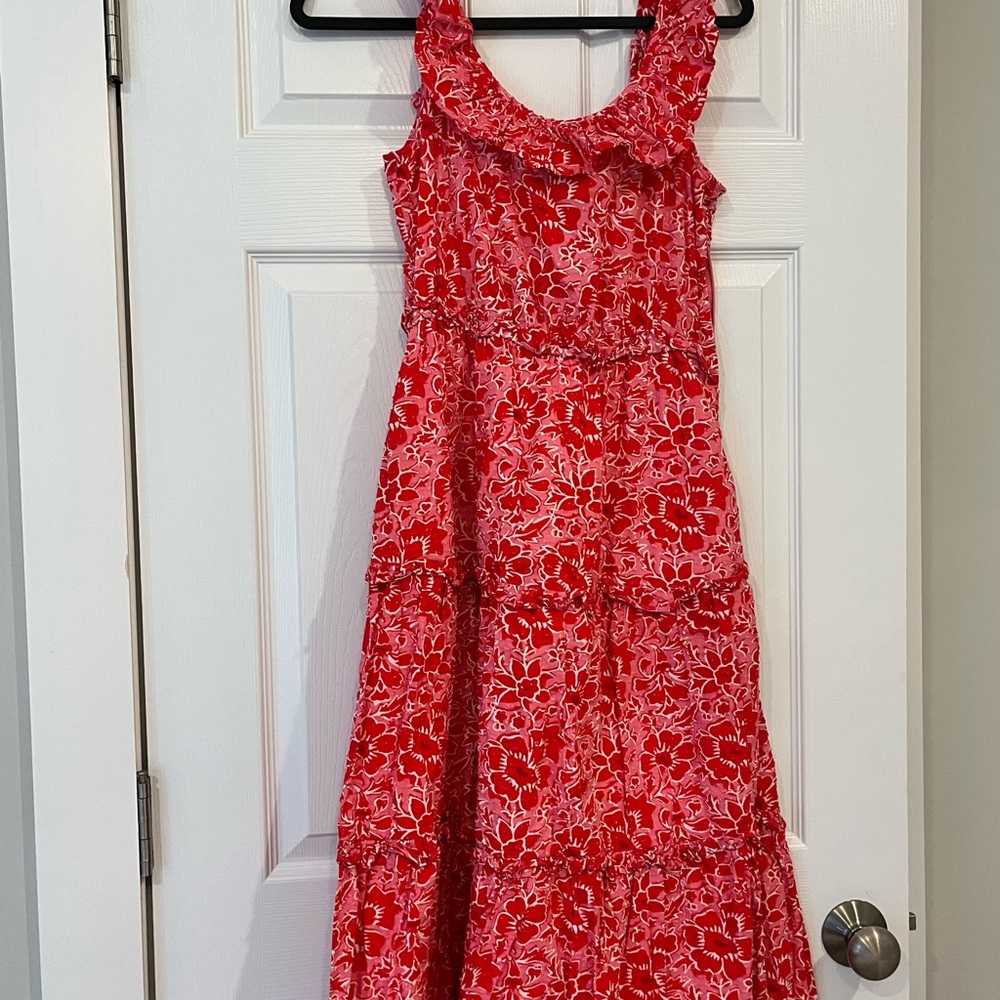 J. Crew Pink and White Floral Dress